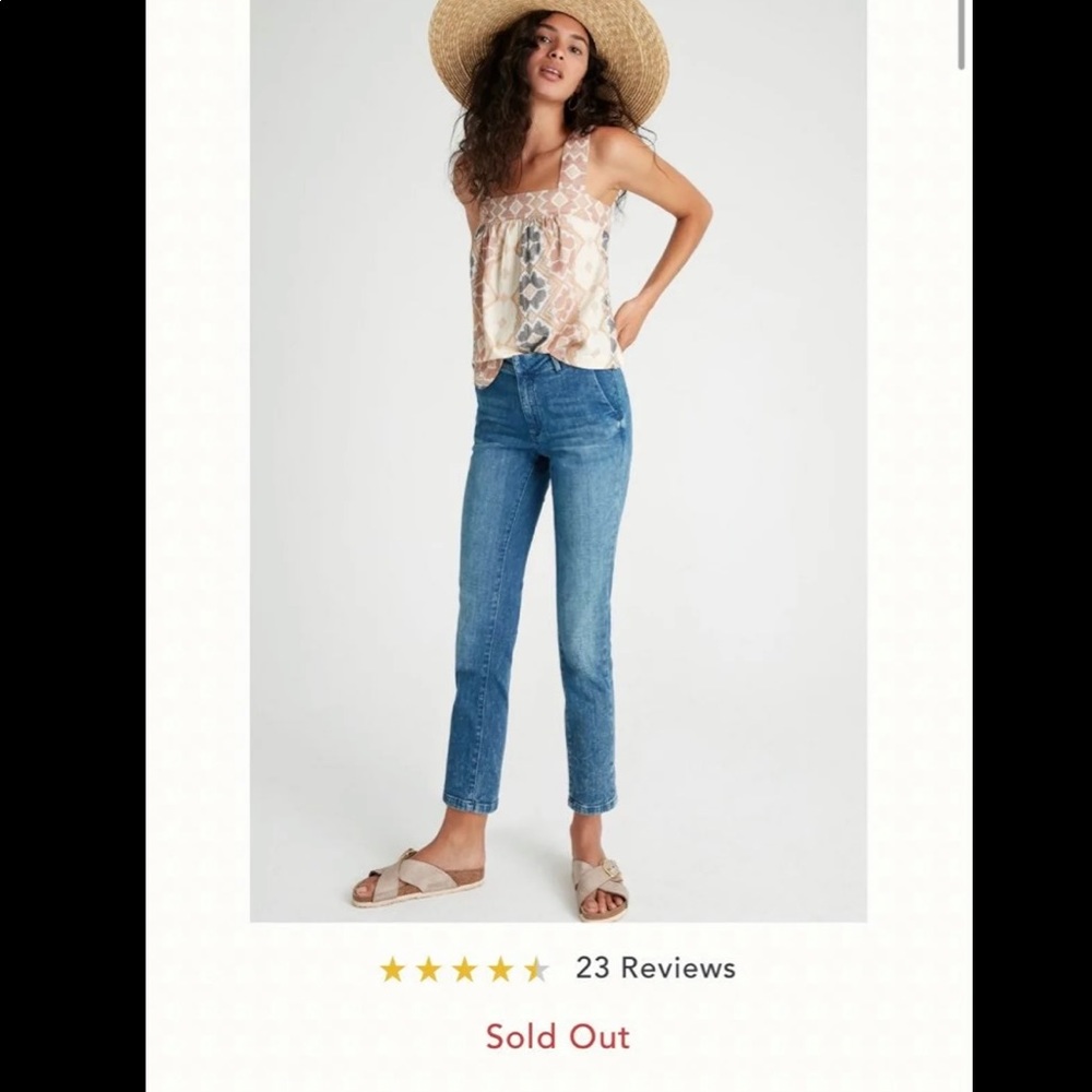 Anthro Pilcro High-Rise Slim Jeans